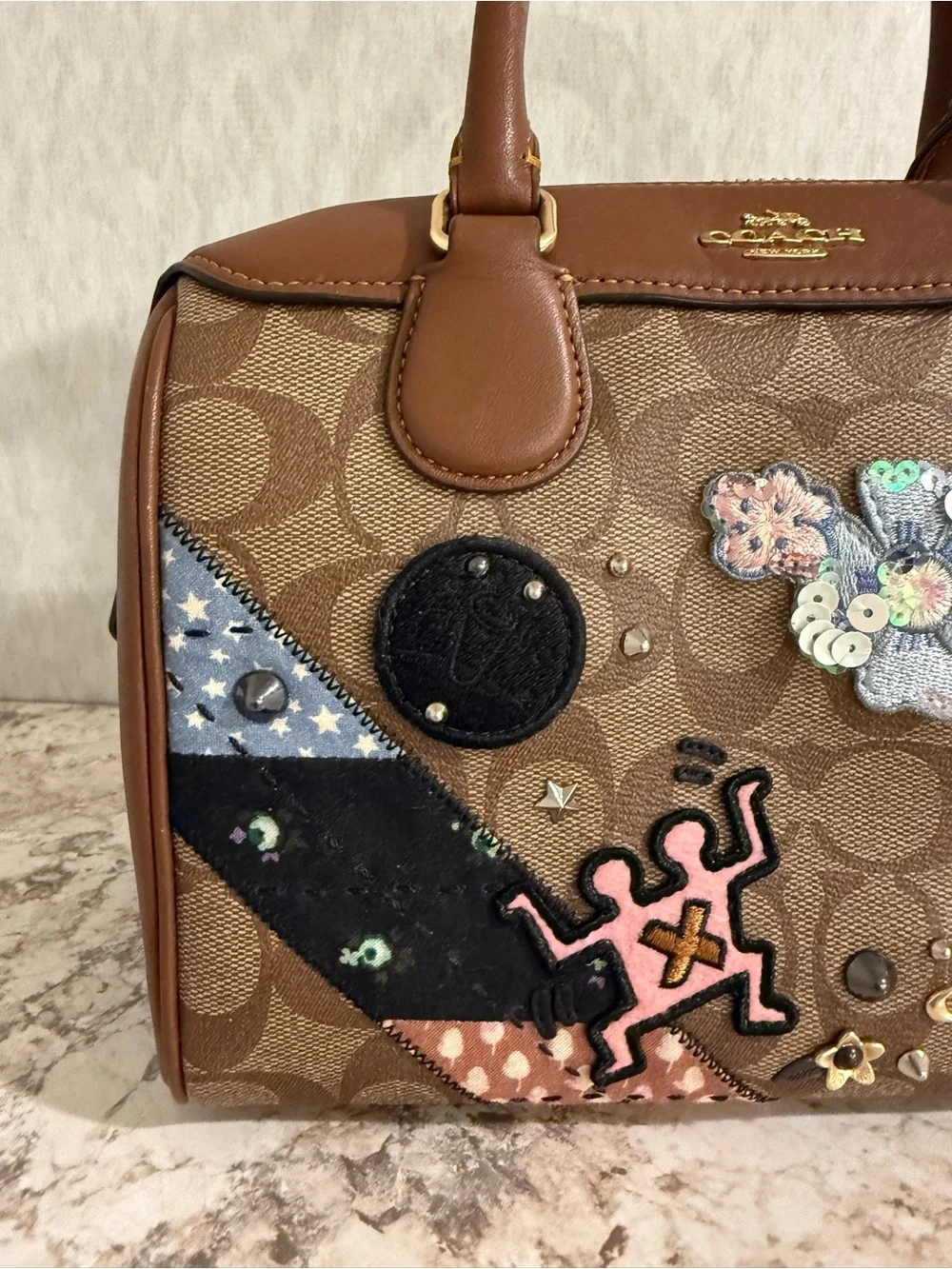 Rare Coach x Keith Haring Mini Bennett with Patches